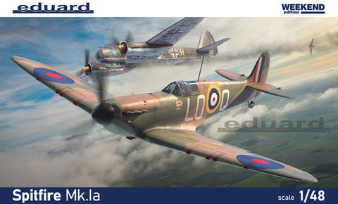 Eduard 1/48 WWII Spitfire Mk Ia British Fighter (Weekend Edition Plastic Kit)