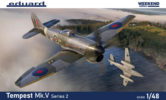 Eduard 1/48 Aircraft WWII Tempest Mk V Series 2 British Fighter (Weekend Edition Plastic Kit)