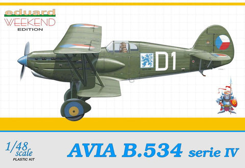 Eduard 1/48 Avia B534 Serie IV Czech AF Aircraft Wkd Edition Kit