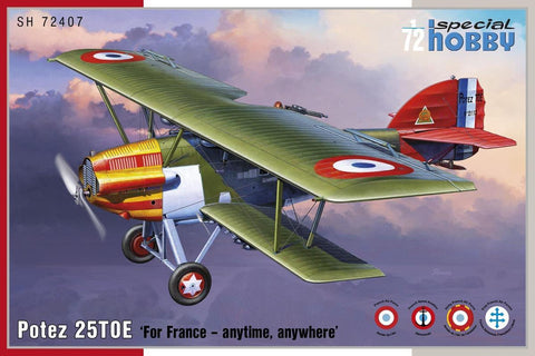 Special Hobby Aircraft 1/72 Potez 25TOE French Biplane Fighter Kit