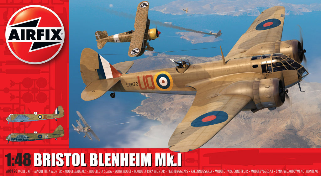 Airfix Aircraft 1/48 Bristol Blenheim Mk I Bomber Kit