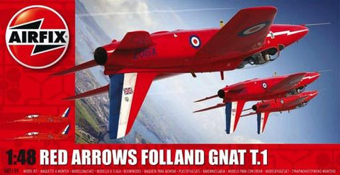 Airfix 1/48 Red Arrows Gnat T1 British Aerobatic Trainer Kit