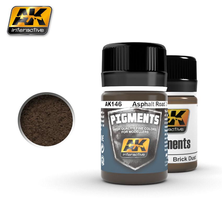 AK Interactive Asphalt Road Dirt Pigment 35ml Bottle