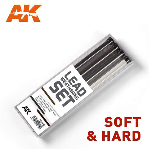 AK Interactive Lead Weathering Hard Pencil Set (4)