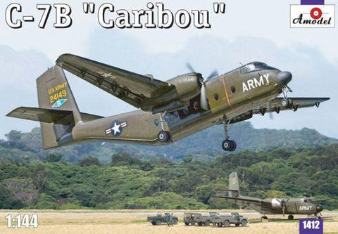 A Model 1/144 C7B Caribou US Cargo Aircraft Kit