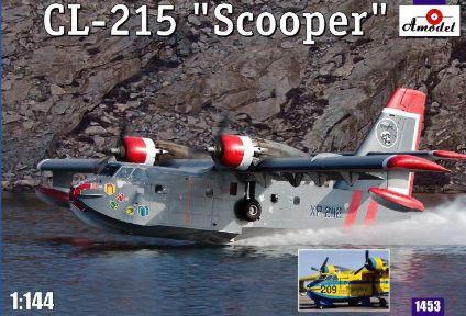 A Model 1/144 CL215 Scooper Firefighting Amphibious Aircraft Kit