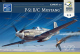 ARMA Hobby Aircraft 1/72 P-51 B/C Mustang Expert Set Kit