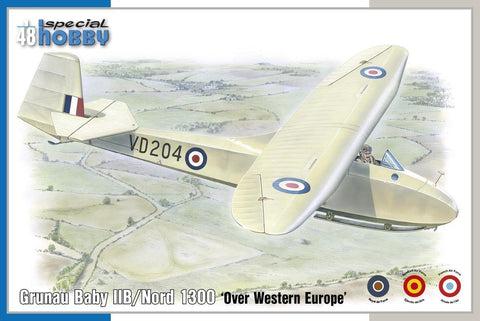 Special Hobby Aircraft 1/48 Grunau Baby IIB/Nord 1300 Glider over Western Europe Kit
