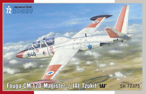 Special Hobby 1/72 Fouga CM170 Magister/IAI Jet Trainer Aircraft Kit