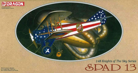 Dragon 1/48 Knights of the Sky: Spad 13 Biplane Kit