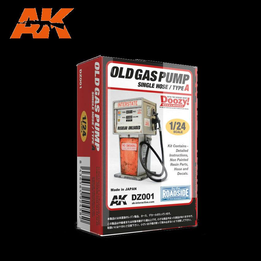 AK Interactive 1/24 Doozy Series: Interstate Old-Type Gas Pump w/Single Hose (Resin) Kit