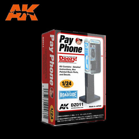 AK Interactive 1/24 Doozy Series:  Pay Phone (Resin) Kit