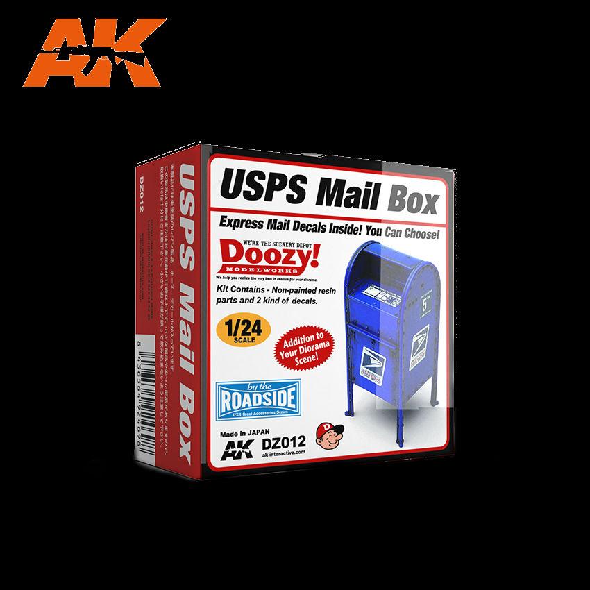 AK Interactive 	1/24 Doozy Series: USPS Mail Box (Resin) Kit