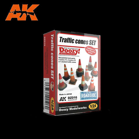 AK Interactive 1/24 Doozy Series: Traffic Cones Set (Resin) Kit