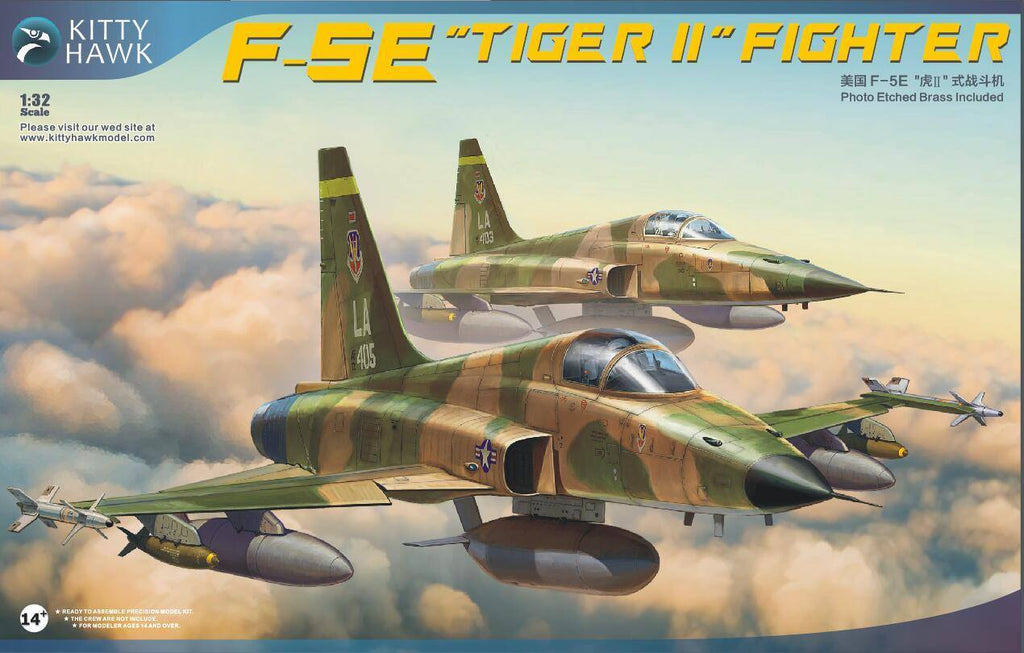 Kitty Hawk 1/32 F5E Tiger II Fighter (New Tool) Kit