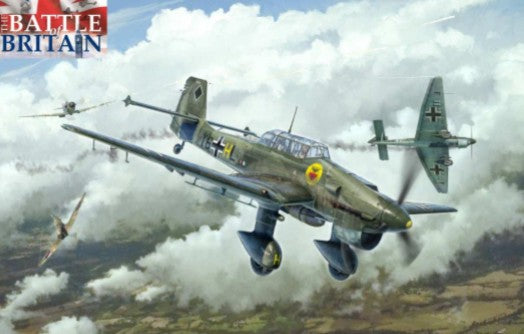 Italeri Aircraft 1/48 Ju87 Stuka 2-Seater Dive Bomber/Attacker Battle of Britain 80th Anniversary Kit