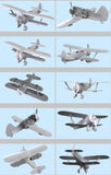 ICM Aircraft 1/32 WWII Soviet I153 Chaika Fighter (New Tool) Kit