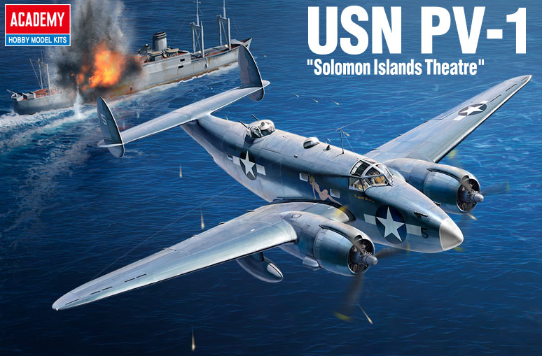 Academy 1/48 PV1 USN Bomber Solomon Islands Theatre Kit – Model Airplane  Depot