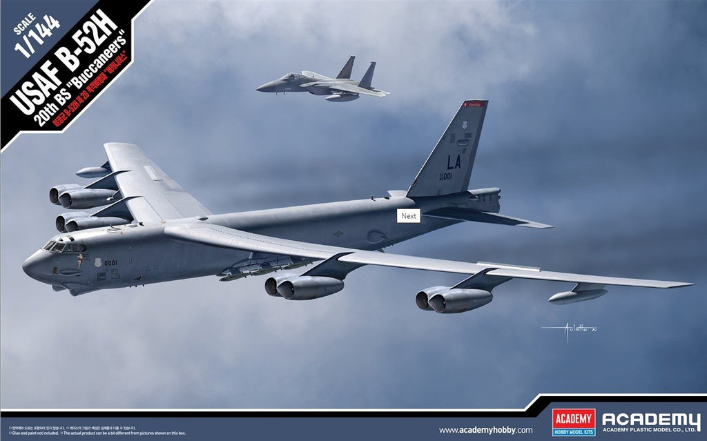 Academy Aircraft 1/144 B52H 20th BS Buccaneers USAF Subsonic Strategic Bomber Kit
