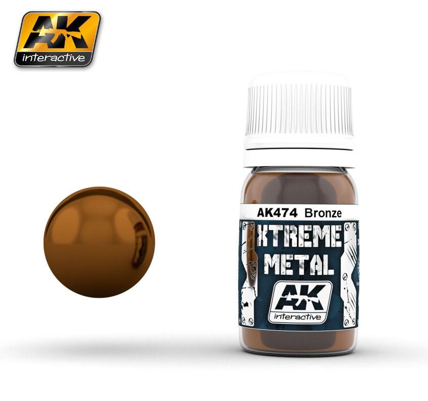 AK Interactive Xtreme Metal Bronze Metallic Paint 30ml Bottle