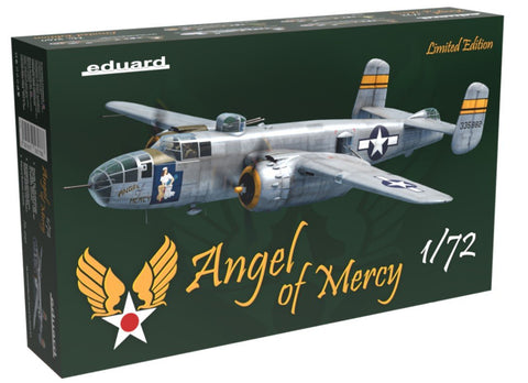 Eduard Aircraft 1/72 Angel of Mercy: B25J Mitchell USAAF Medium Bomber Ltd Edition Kit