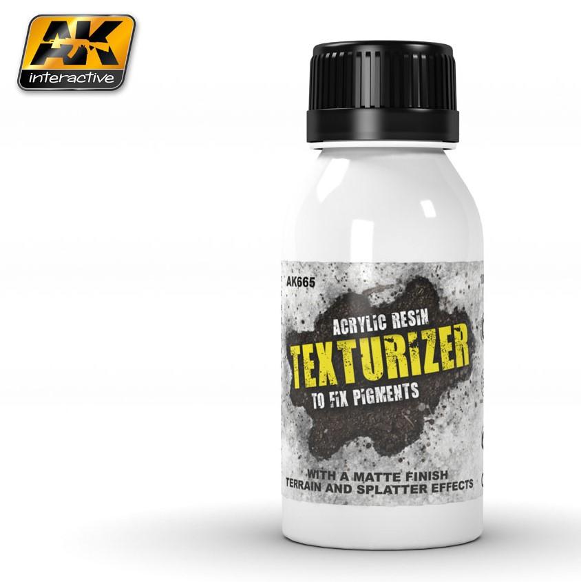 AK Interactive Texturizer Acrylic Resin for Pigments 100ml Bottle