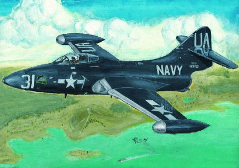 Trumpeter Aircraft 1/48 F9F2P Panther US Navy Fighter Kit