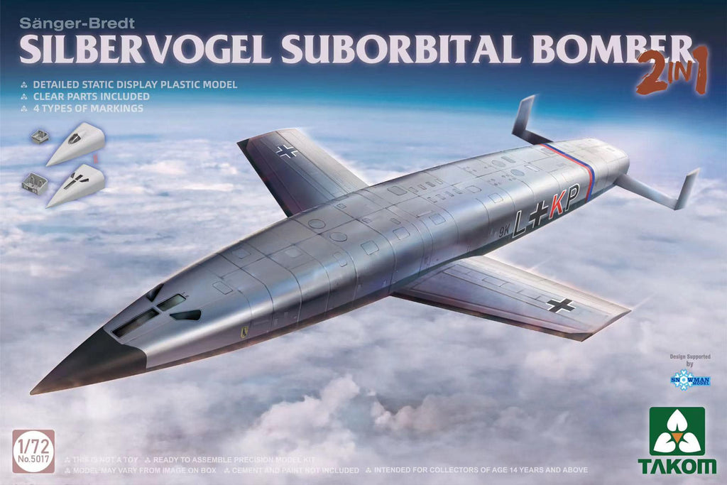 Takom1/72 Sibervogel Suborbital Bomber (2 in 1) (New Tool) Kit