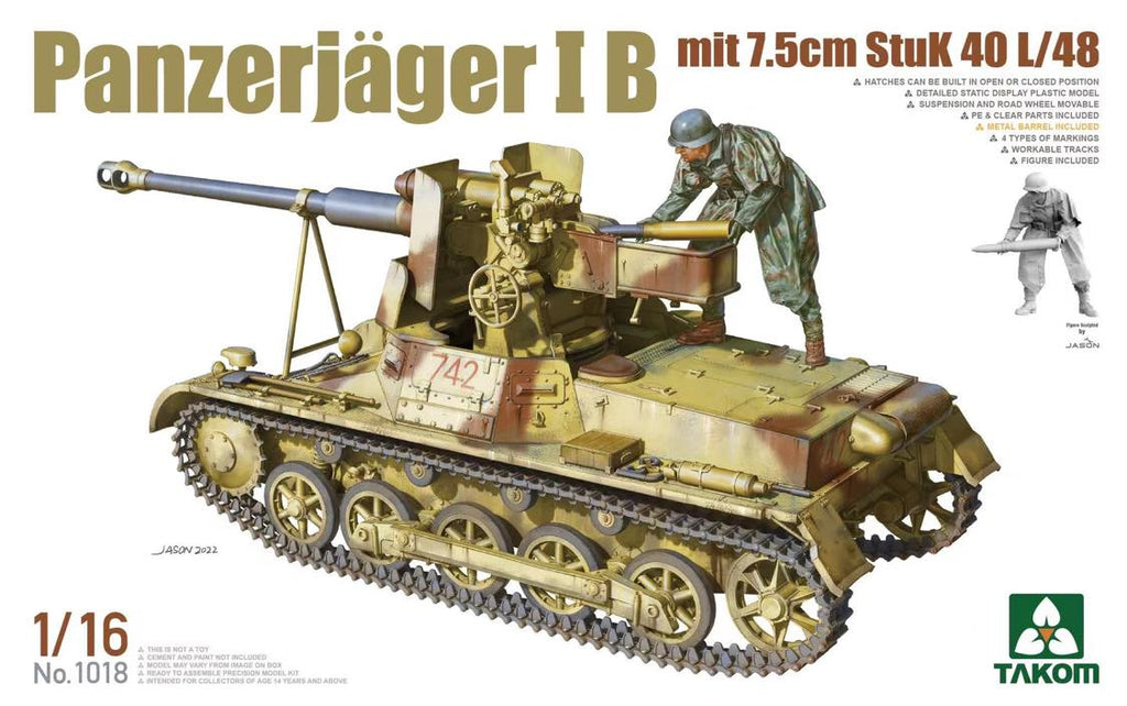 Takom 1/16 Panzerjager IB mit 7.5cm Stuk 40 L/48