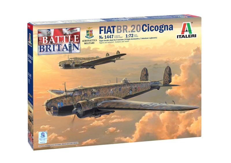 Italeri Aircraft 1/72 Fiat BR20 Cicogna Fighter Battle of Britain 80th Anniversary Kit