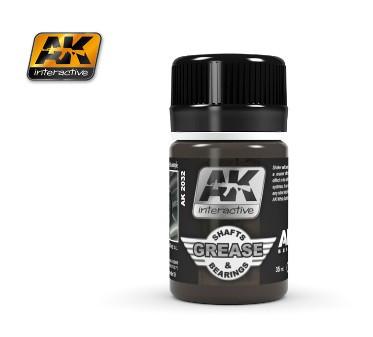 AK Interactive Air Series: Shafts & Bearings Grease Enamel Wash 35ml Bottle