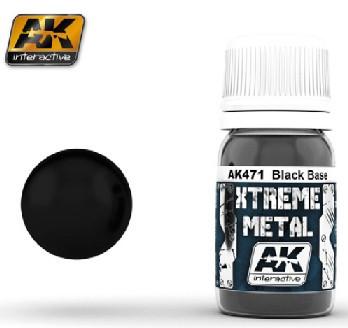 AK Interactive Xtreme Metal Black Base 30ml Bottle