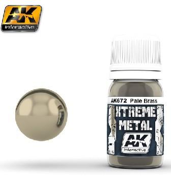AK Interactive Xtreme Metal Pale Brass Metallic Paint 30ml Bottle