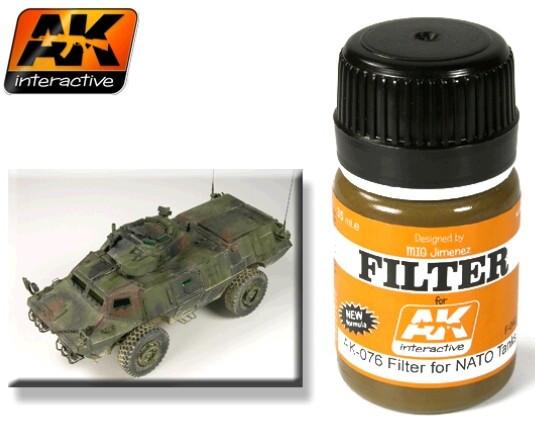 AK Interactive NATO Tank Filter Enamel Paint 35ml Bottle