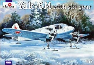 A Model From Russia 1/72 Yak6M Transport Aircraft w/Skis Kit
