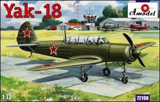 A Model From Russia 1/72 Yak18 M12 Soviet Aircraft Kit