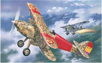 A Model From Russia 1/72 Hawker Fury Spanish Air Force BiPlane Fighter 1939 Kit