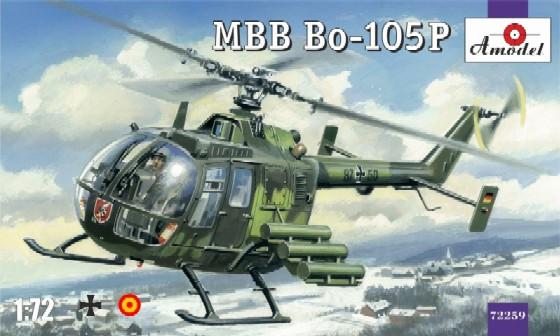 A Model From Russia 1/72 MBB Bo105P Military Helicopter Kit