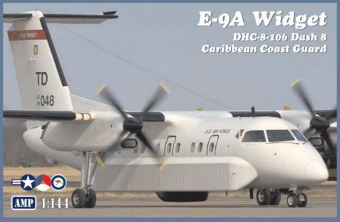 AMK Models Aircraft 1/144 E9A Widget/DHC8-106 Dash 8 Caribbean Coast Guard Aircraft Kit