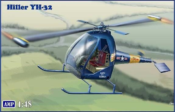 AMP Aircraft 1/48 Hiller YH32 US Ultra Light Helicopter Kit