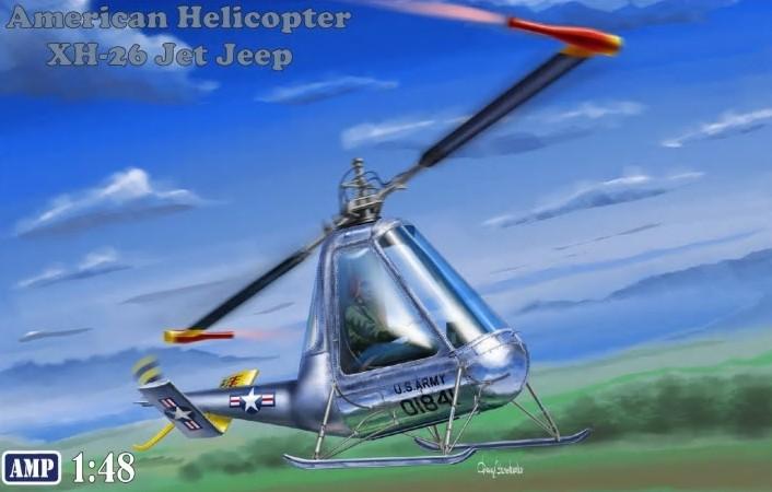 AMP Aircraft 1/48 Hiller XH26 Jet Jeep USN Helicopter Kit