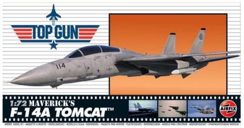 Airfix Aircraft 1/72 Top Gun: Maverick's F14A Tomcat Fighter kIT