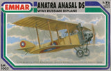Emhar Aircraft 1/72 WWI Anatra Anasal DS Russian Biplane Kit