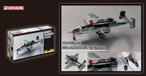 Dragon Aircraft 1/48 He162A2 Salamander Jet Fighter w/Engine Kit
