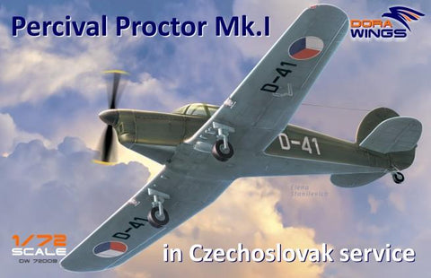 Dora Wings 1/72 Percival Proctor Mk I Czech Service Communication Aircraf Kit