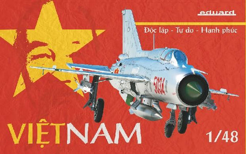 Eduard Aircraft 1/48 MiG21PFM Vietnamese Air Force Fighter Ltd. Edition Kit