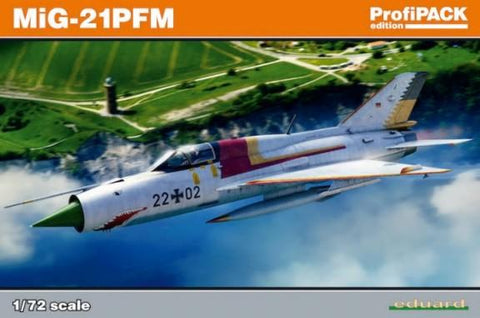 Eduard Aircraft 1/72 MiG21PFM Fighter Profi-Pack Kit