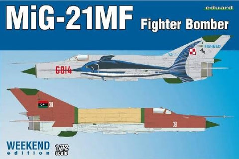 Eduard Aircraft 1/72 MiG21MF Fighter/Bomber Wkd Edition Kit