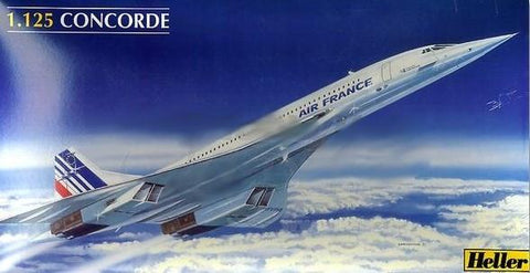 Heller Aircraft 1/125 Concorde Air France Airliner Kit