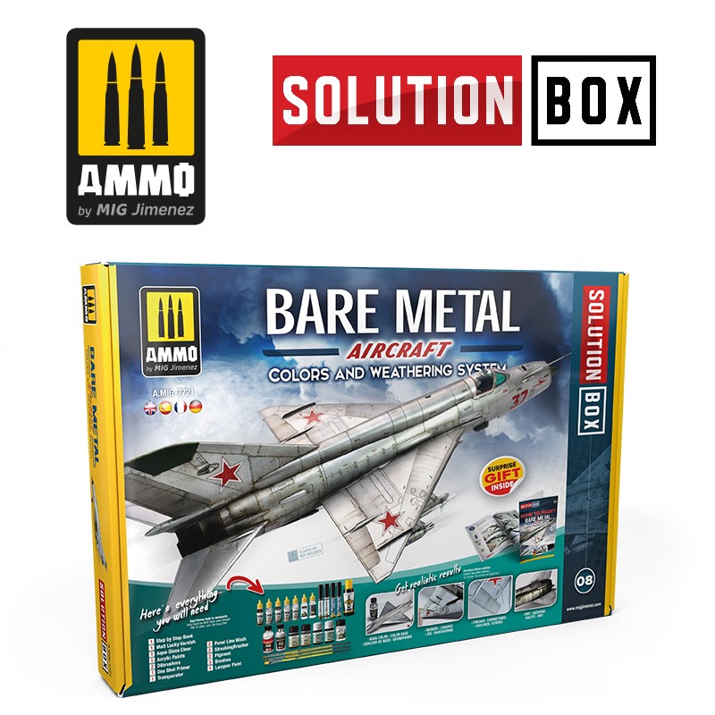 Ammo Mig Bare Metal Aircrafts Solution Box